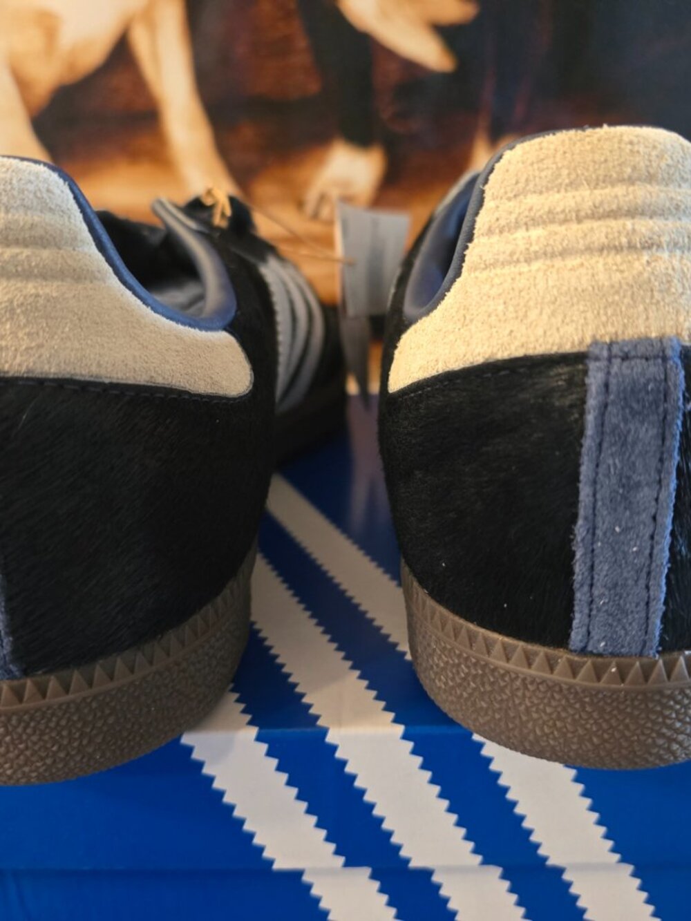 Adidas Samba Pony Hair Night Indigo JS3934 Shoes Mens US Size 10 NEW - Picture 7 of 15
